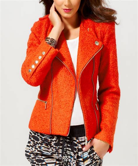 Women's Orange Coats & Outerwear .